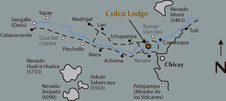 Mapa Colca Lodge